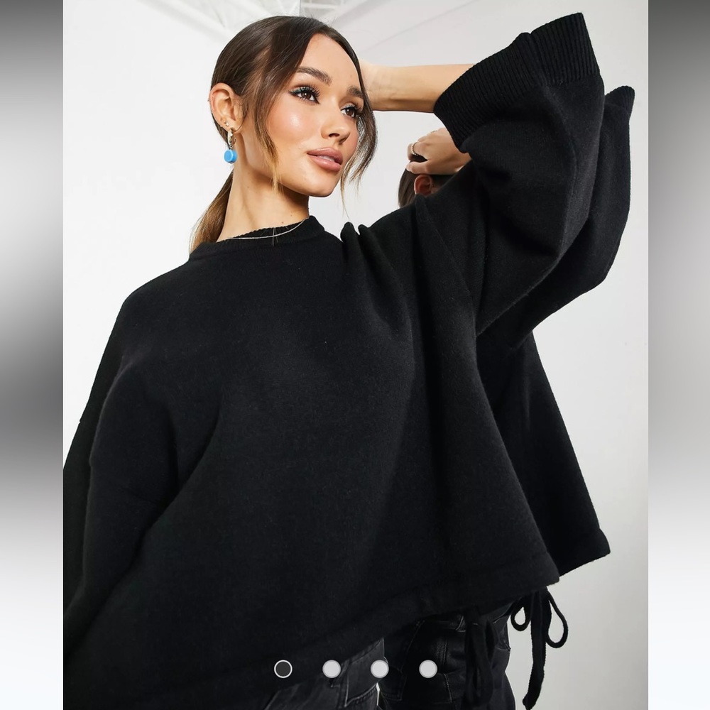NWOT ASOS EDITION Drawstring Hem Knitted Sweater